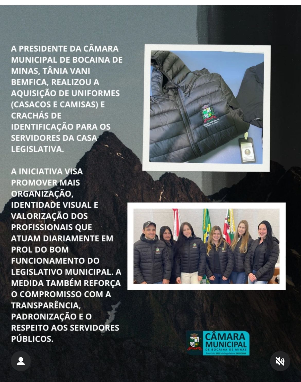 Aquisição de uniformes para Câmara Municipal de Bocaina de Minas!